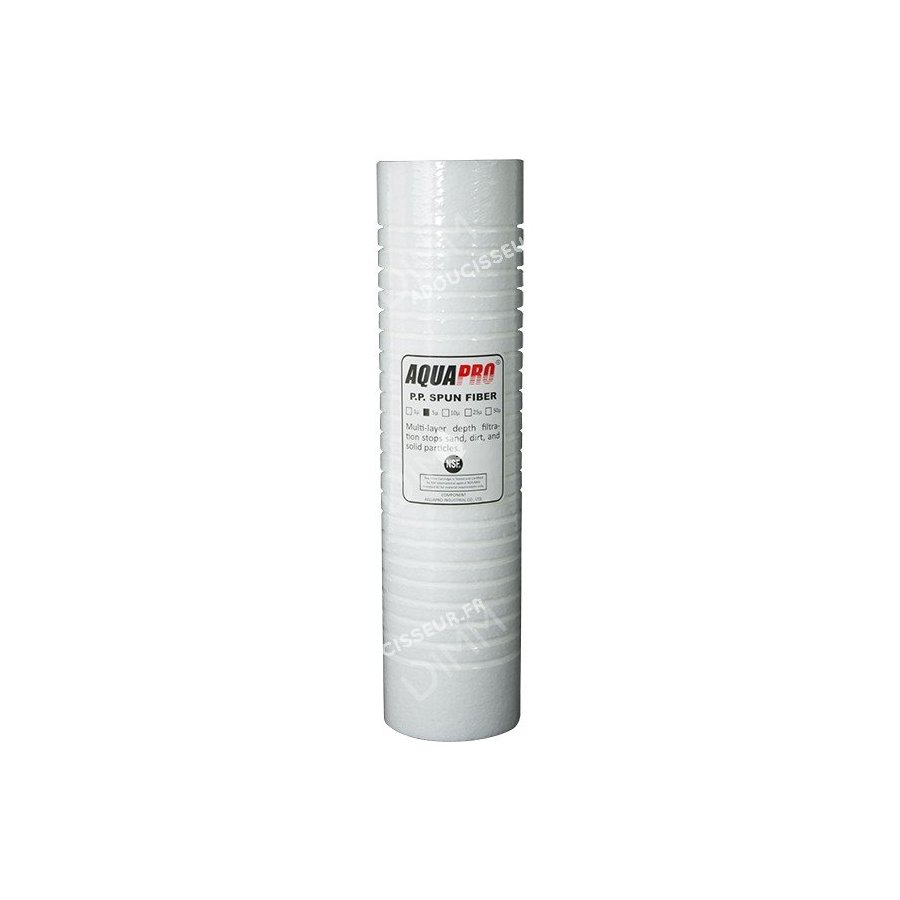 Cartouche rainurée 10'' - 5 microns