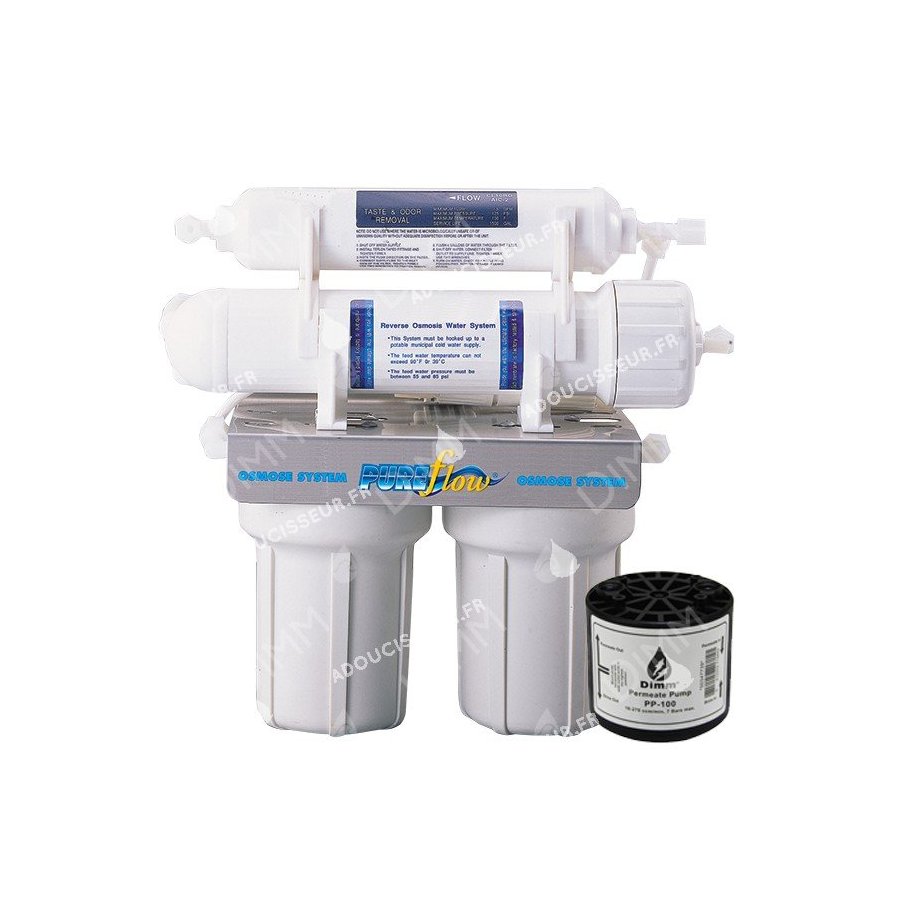 Osmoseur AP 2500 - 75 GPD (284 L/j) avec pompe permeat