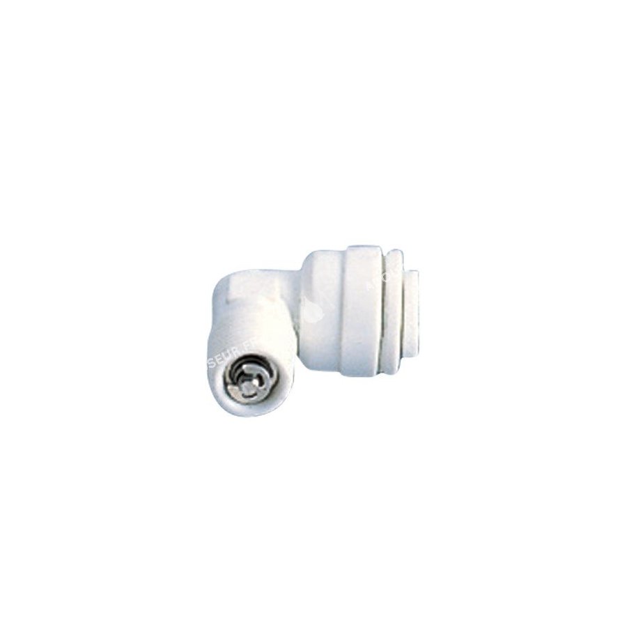 Clapet anti-retour coudé 1/4'' x mâle 1/8''