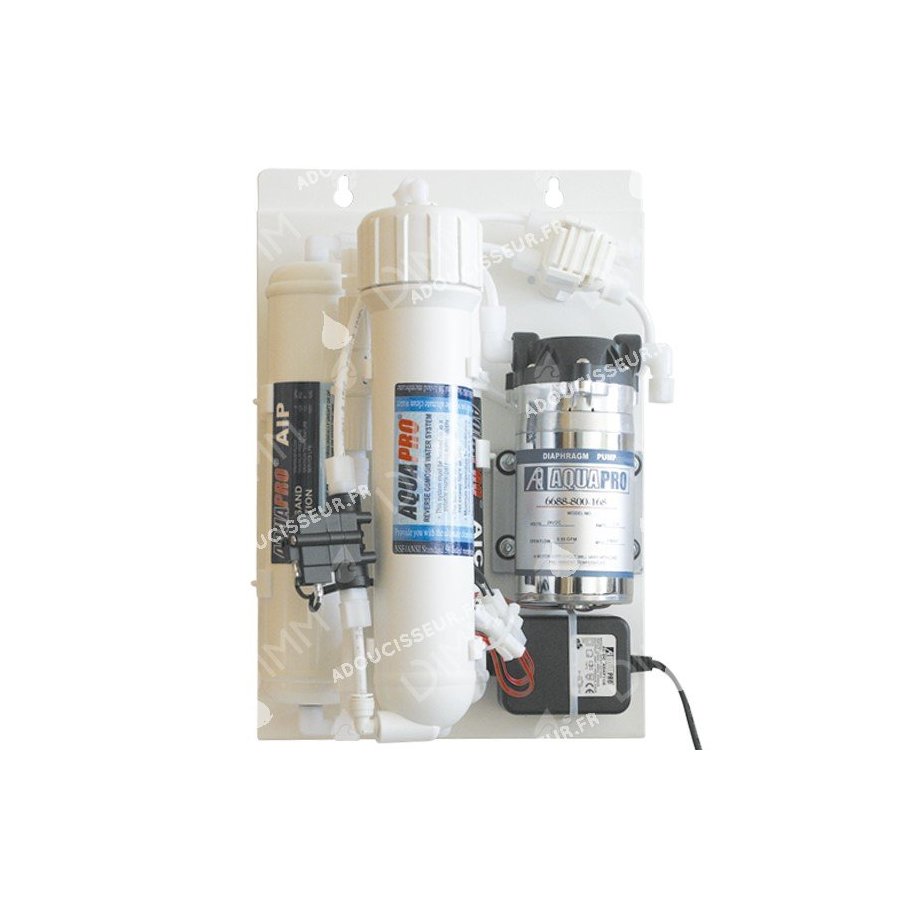 Osmoseur Aquariopure 75 GPD (284 L/j) avec pompe booster