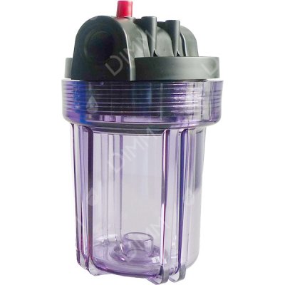 Porte-filtre AQF 5'' transparent - raccordement 1/2''