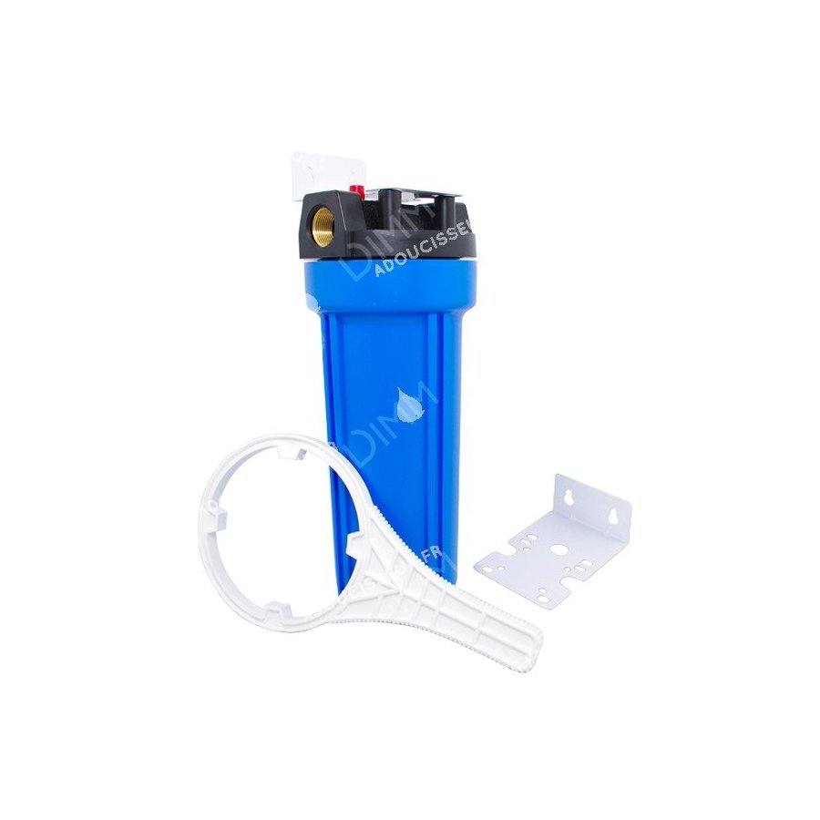 Porte-filtre AQF 10'' avec accessoires - raccordement en laiton 3/4''
