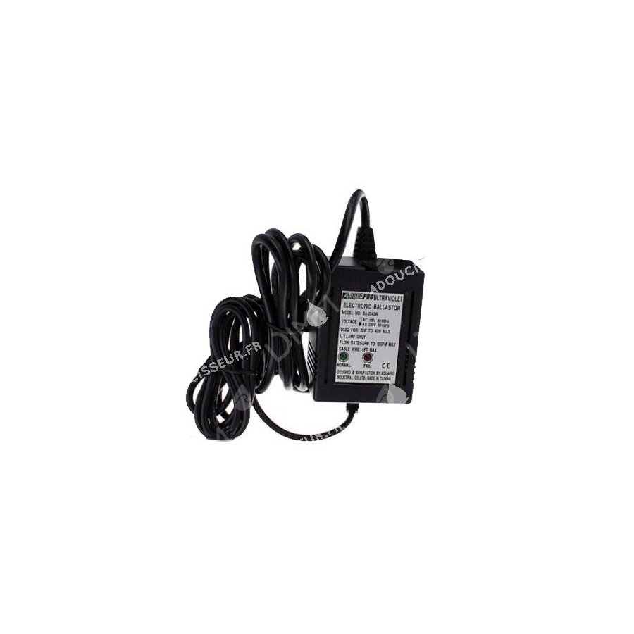 Ballast pour stérilisateur UV horizontal de 36 à 72 GPM
