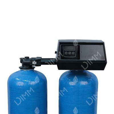 Adoucisseur duplex 2 x 15L - vanne Fleck 9100 SXT volumétrique électronique