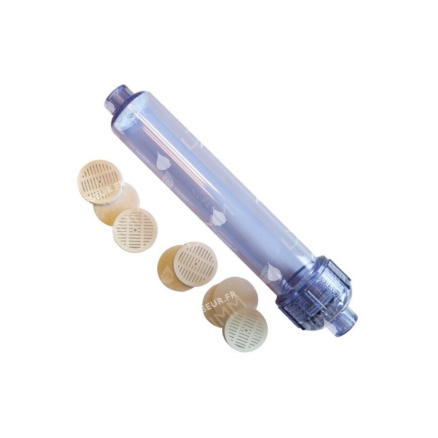 Conteneur vide pour cartouche reminéralisante 11'' x 2'' - raccordement 1/4''