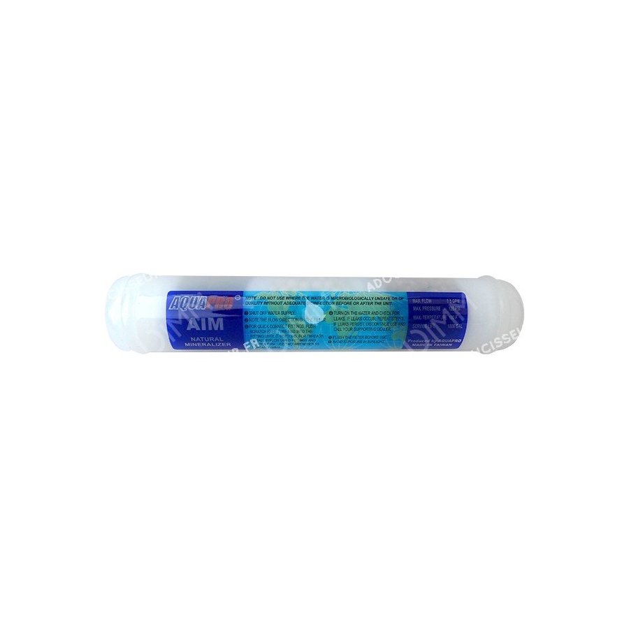 Cartouche en ligne reminéralisante 10'' x 2'' - raccordement 1/4''