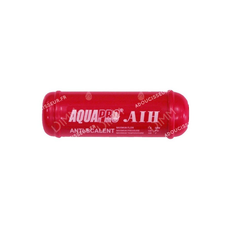 Cartouche en ligne à aimants anticalcaires 6'' x 2'' - raccordement 1/4''