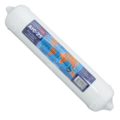 Cartouche en ligne charbon actif 11'' x 21/2'' avec raccords rapides 1/4''