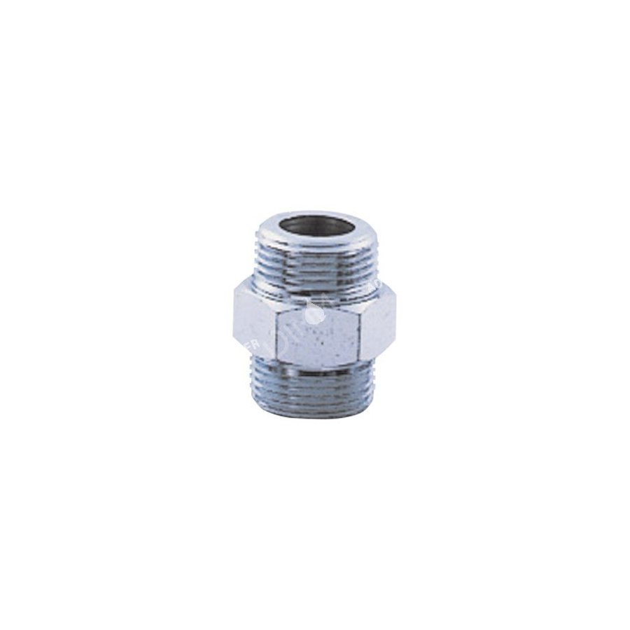 Mamelon nipple en bronze chromé 1/4'' x 1/4''