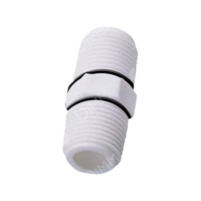 Mamelon nipple en PVC 3/8'' x 3/8'' avec joint