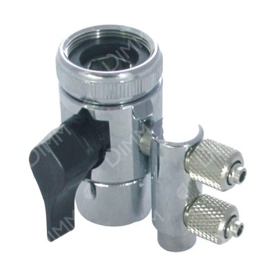 Vanne de dérivation avec robinet et 2 écrous - tubing 3/8''