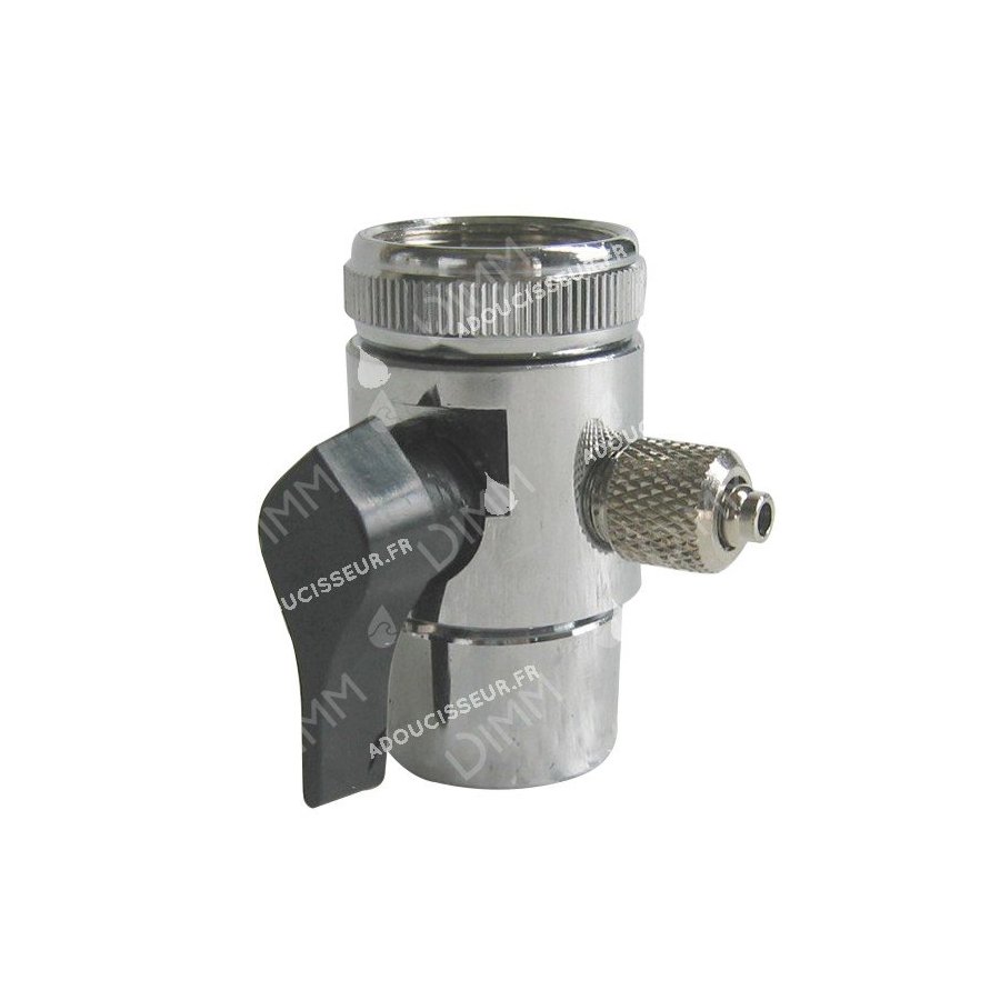 Vanne de dérivation avec robinet et écrou - tubing 1/4''
