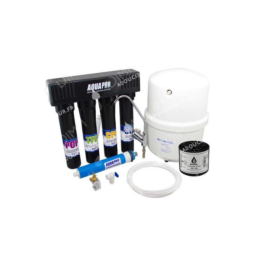 Osmoseur 680 noir - 150 GPD (568 L/j) avec pompe permeat