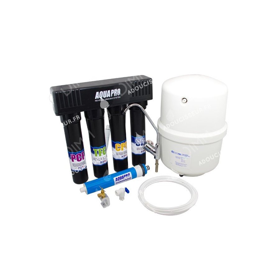Osmoseur 680 noir - 100 GPD (380 L/j) avec shut-off