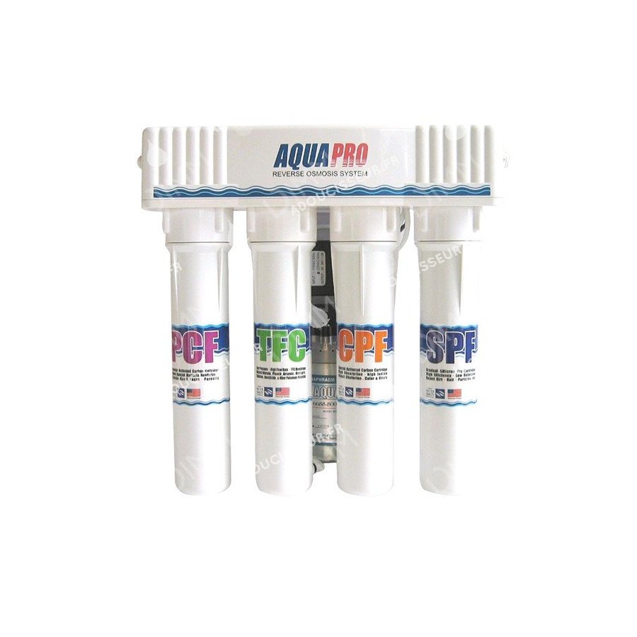 Osmoseur 680 blanc - 50 GPD (190 L/j) avec pompe booster