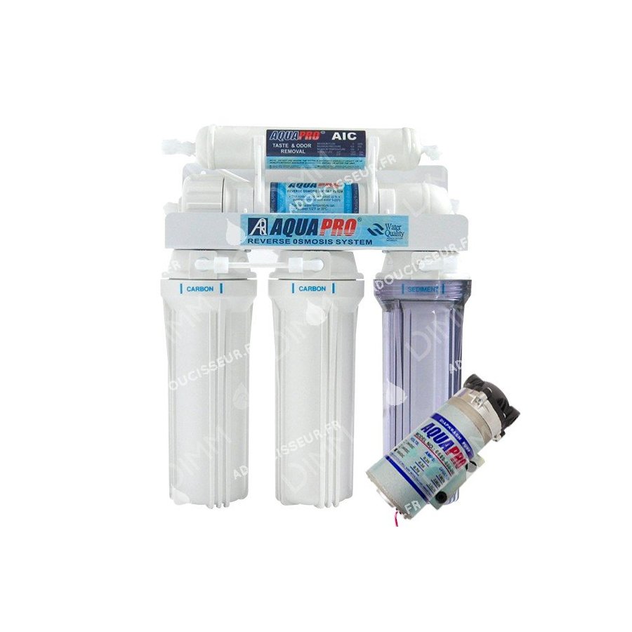 Osmoseur AP 5000 - 75 GPD (284 L/j) avec pompe booster