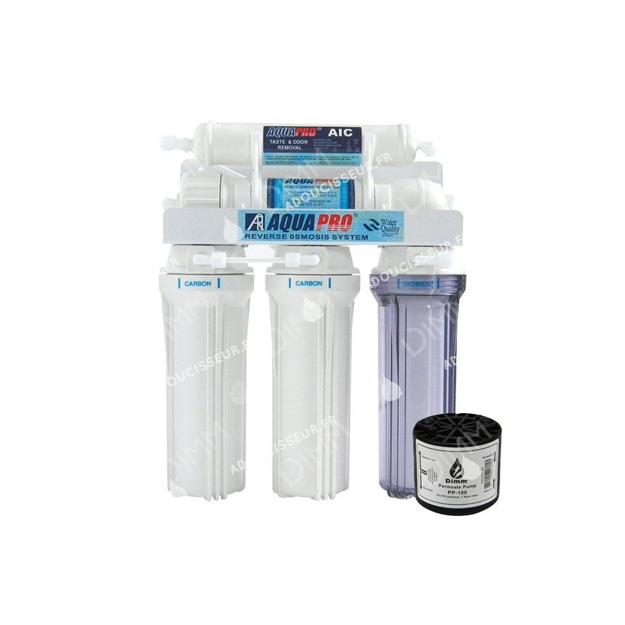 Osmoseur AP 5000 - 100 GPD (380 L/j) avec pompe permeat