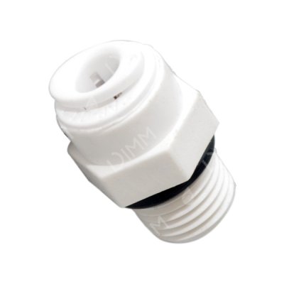 Raccord rapide JG droit tubing 1/4'' x mâle 1/4'' avec joint