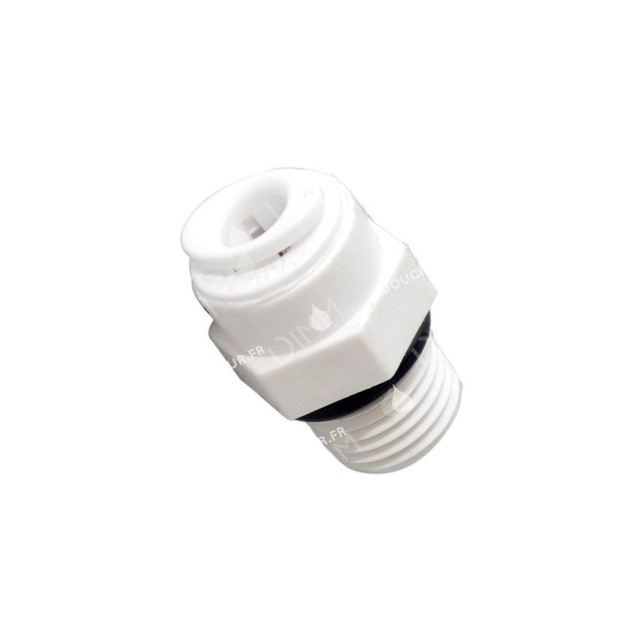 Raccord rapide JG coudé 1/4'' x mâle 1/4'' avec joint