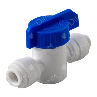 Vanne à bille droite 1/4'' avec raccord JG