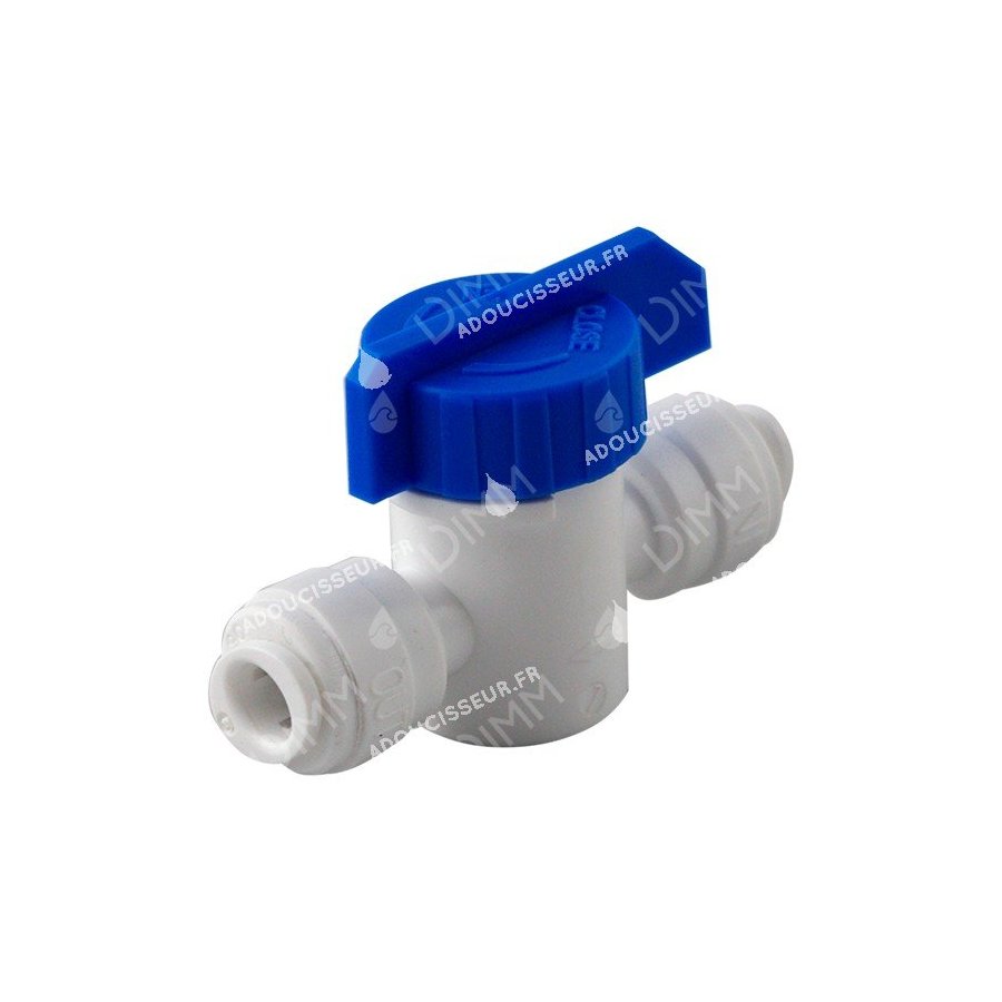 Vanne à bille droite 1/4'' avec raccord JG