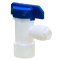 Vanne à bille 1/4'' x femelle 1/4'' avec raccord JG