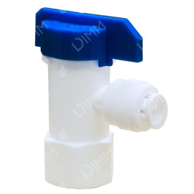Vanne à bille 1/4'' x femelle 1/4'' avec raccord JG