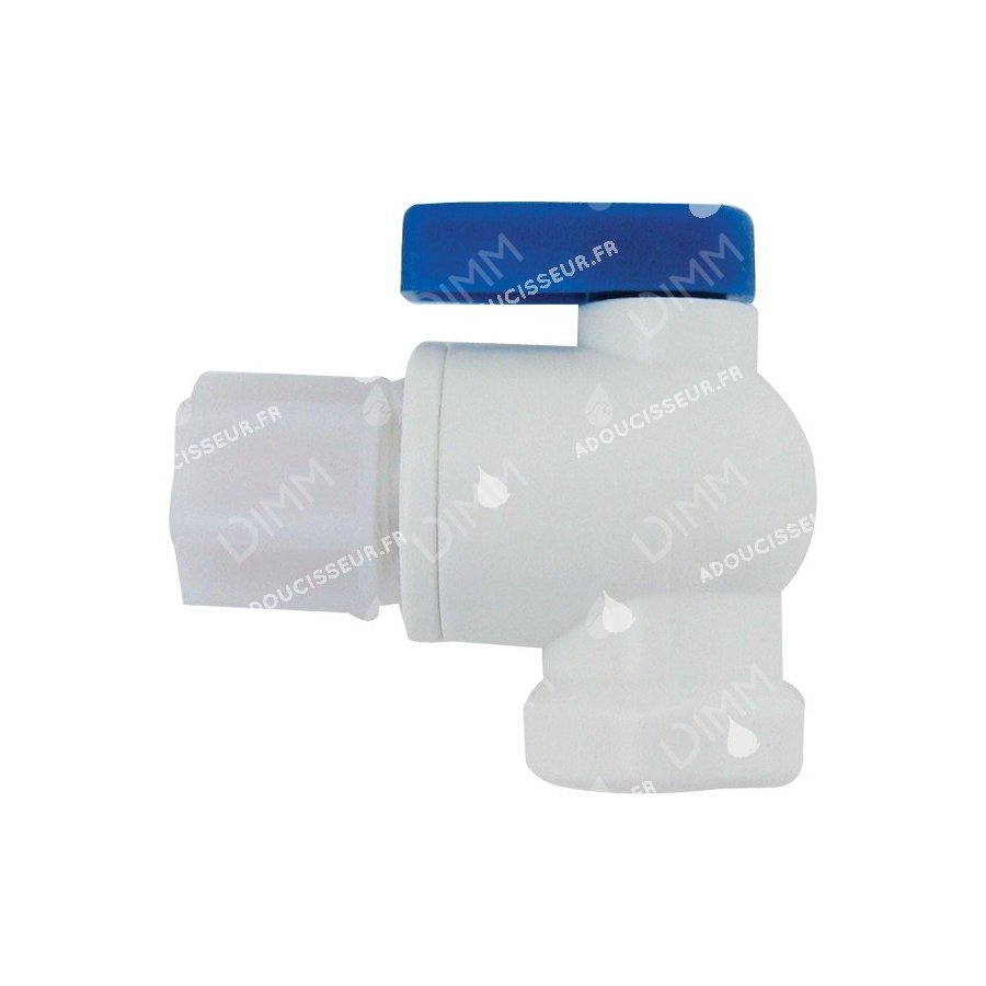 Vanne à bille 3/8'' x femelle 1/4'' avec raccord JC