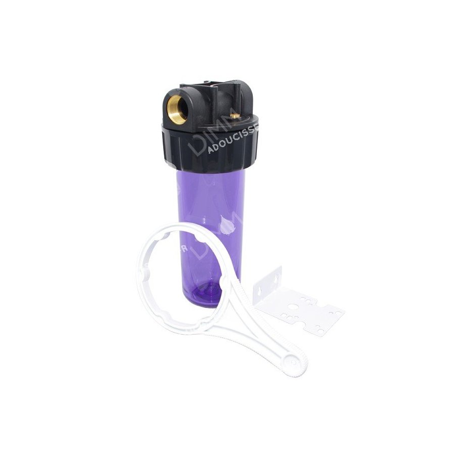 Porte-filtre AHS3 10'' avec cartouche - raccordement 1''