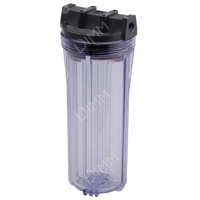 Porte-filtre AYT 10'' transparent - raccordement 1/4''