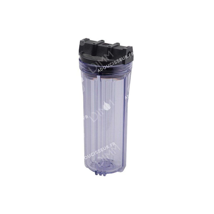 Porte-filtre AYT 10'' transparent - raccordement 1/4''
