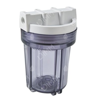 Porte-filtre AYT 5'' transparent - raccordement 1/4''