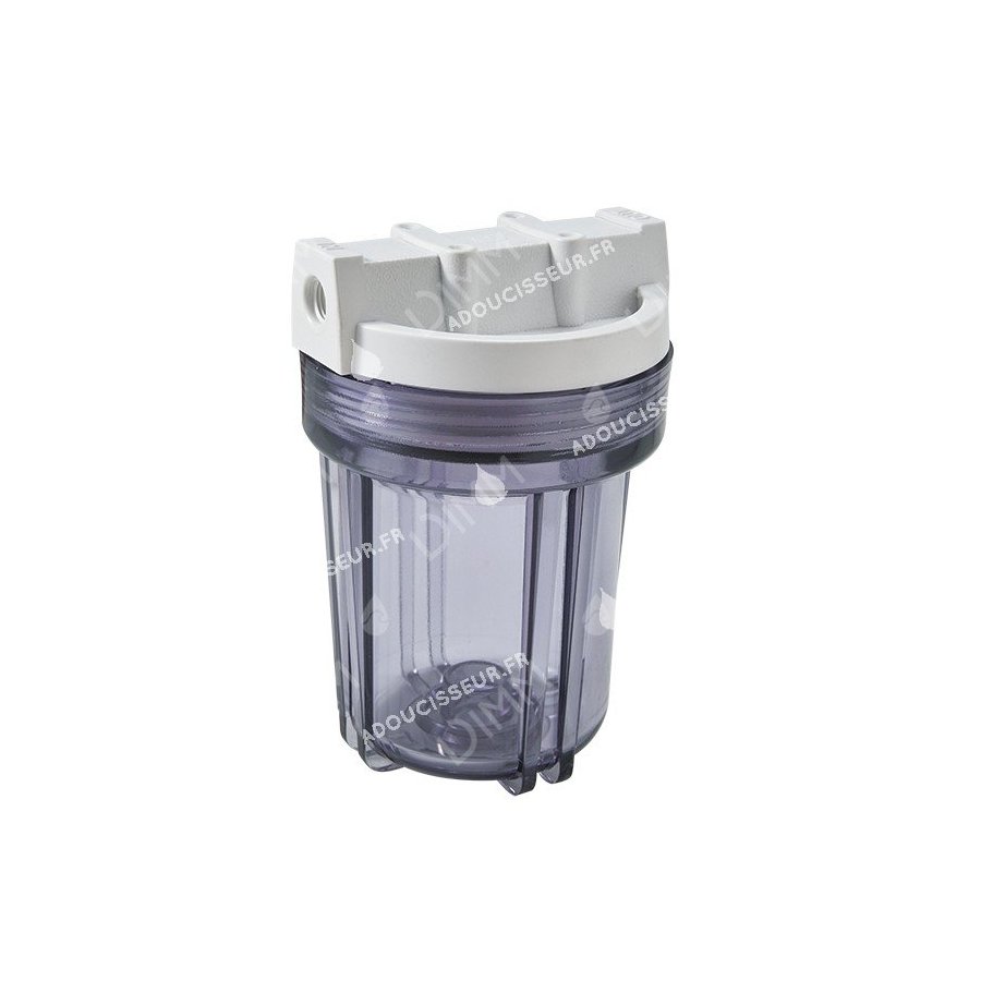 Porte-filtre AYT 5'' transparent - raccordement 1/4''