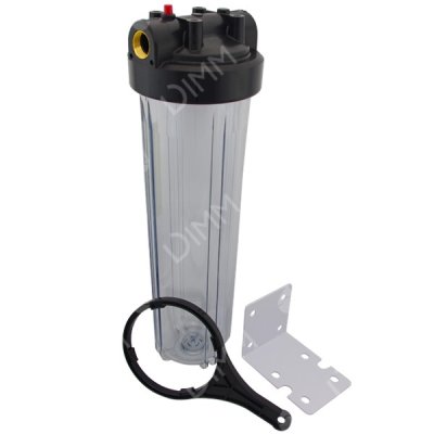 Porte-filtre AQF Big Blue 20'' avec accessoires - raccordement en laiton 1''
