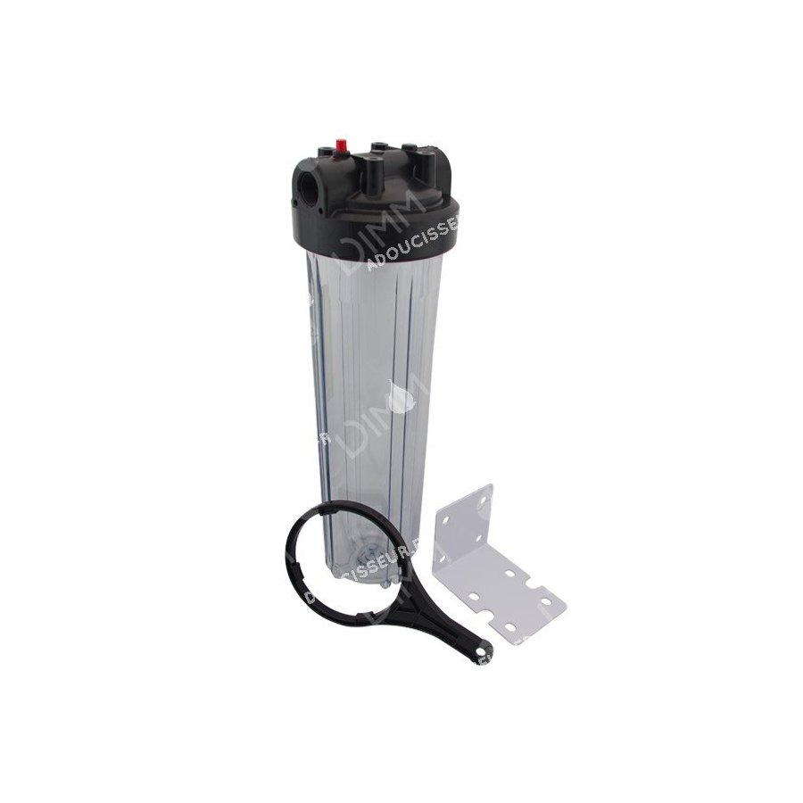 Porte-filtre AQF Big Blue 20'' avec accessoires - raccordement 1''