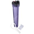 Porte-filtre AQF 20'' transparent avec accessoires - raccordement 3/4''
