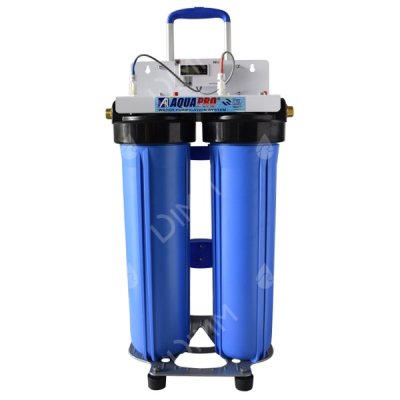 Système jumelé Big Blue 20'' avec compteur TDS + chariot - raccordement 1''