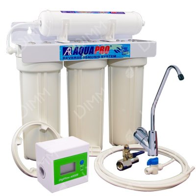 Purificateur sous évier 4 niveaux anti-nitrates avec compteur + cartouche ultrafiltration