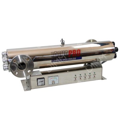 Stérilisateur UV horizontal 60 GPM (13626 L/h) avec compteur horaire + moniteur