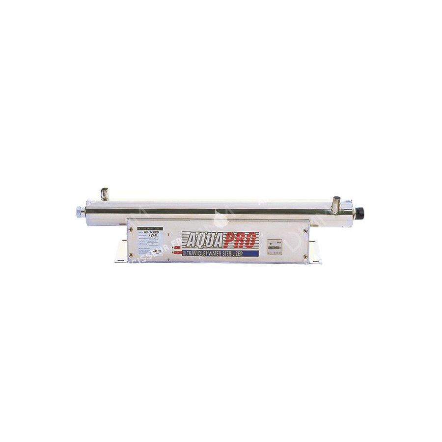Stérilisateur UV horizontal 12 GPM (2725 L/h) avec compteur horaire