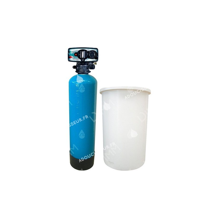 Adoucisseur bibloc 70L - vanne Fleck 5600 volumétrique mécanique