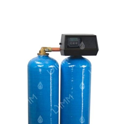 Adoucisseur duplex 2 x 350L - vanne Fleck 9500 SXT volumétrique électronique