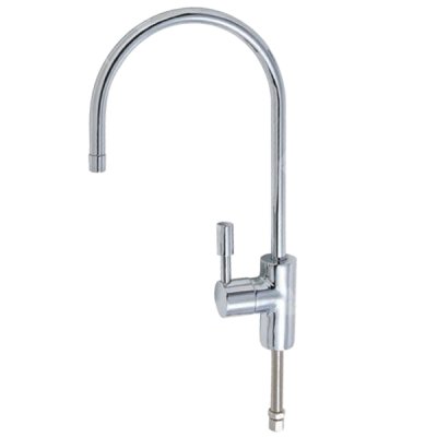 Robinet de luxe long en inox avec poignée latérale