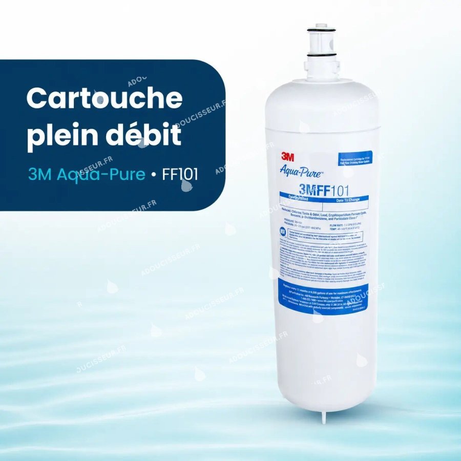 Cartouche de remplacement 3M Aqua-Pure FF101 pour purificateur FF100