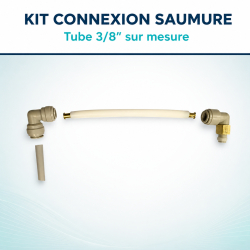 Kit de connexion saumure 3/8″ pour adoucisseur Fleck – tube sur mesureCatalogue Produits