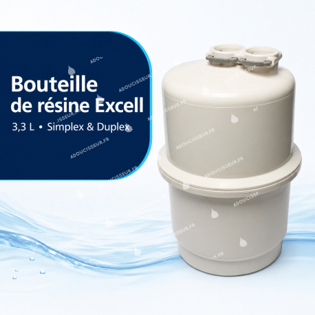Bouteille de résine Excell 3,3 L – Simplex et Duplex