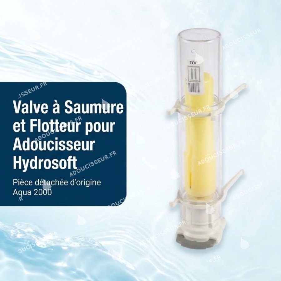 Valve à Saumure et Flotteur pour Adoucisseur Hydrosoft