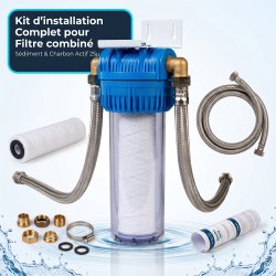 Filtre à sédiment charbon actif complet