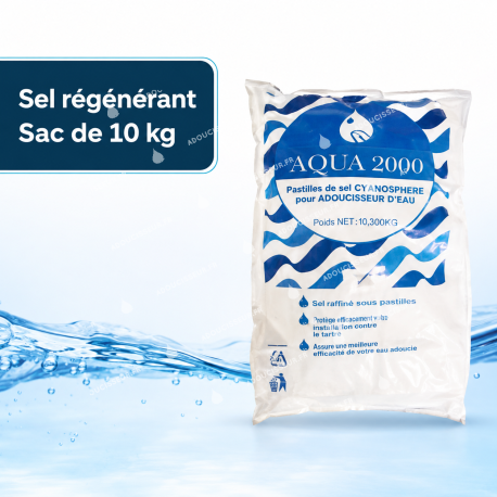 Sel régénérant pour adoucisseur – Sac de 10 kg