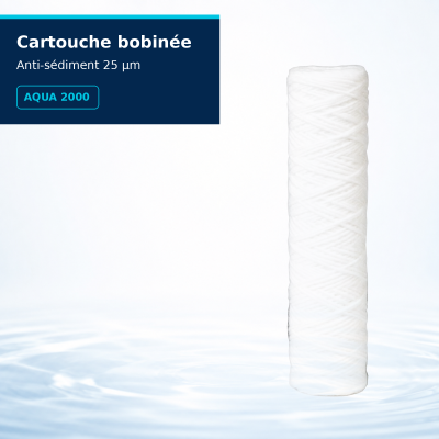 cartouche anti sédiment bobinée 25µ (3 tailles) 